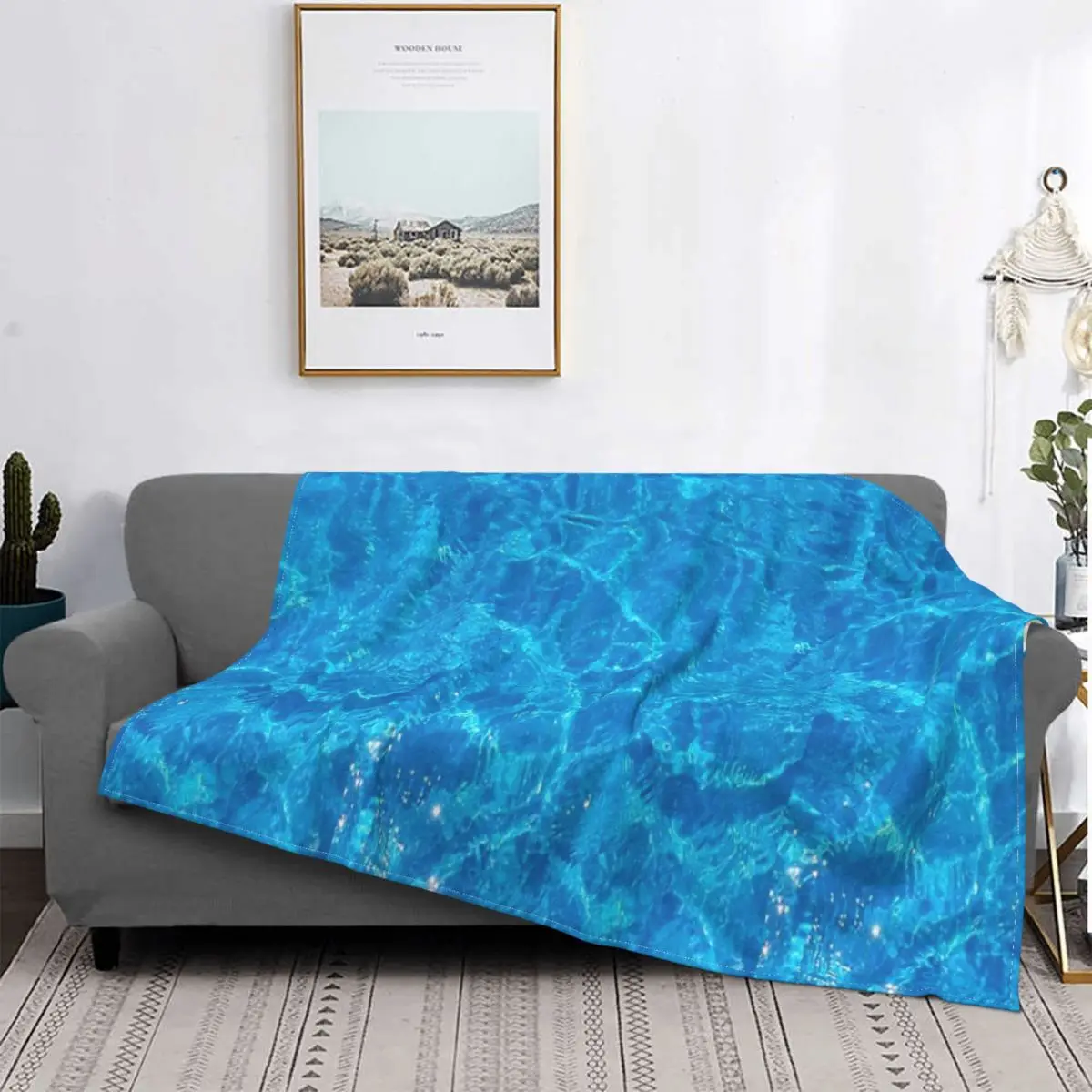 

Manta a cuadros para el agua, cobertor para cama, sofa, cama, toalla de playa de lujo
