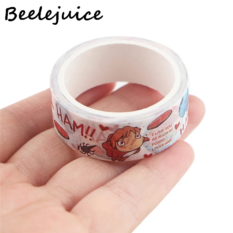 

24pcs Ponyo on the Cliff Anime Washi Tape Funny Tapes Decorative Tape For Sticker Scrapbooking DIY Photo Album Decorations Kids