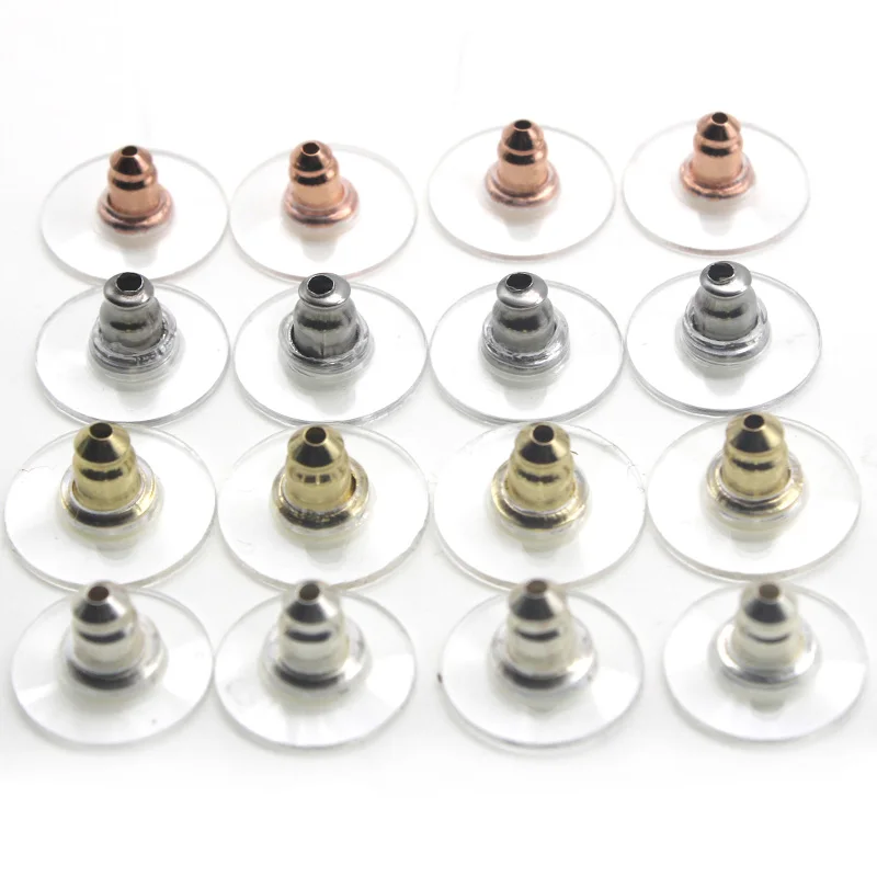 

Stainless Steel Gold Bullet Comfort Clutch Earring Back Earnut Stopper Ear Nut Barrel Plastic Shield Safety Wire Post Components