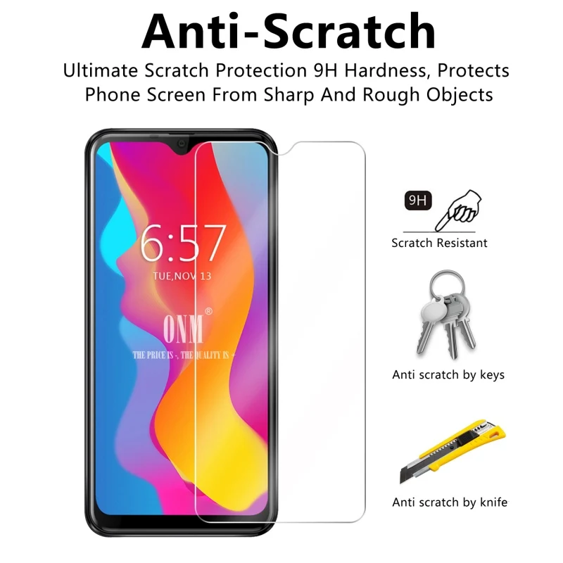 2 шт закаленное стекло для Ulefone s11/S10 Pro Защитное экрана 2.5D 9H S11 защитная пленка |