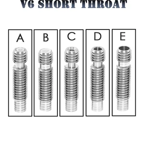Терморазрыв V6, титановое горло из ПТФЭ M6 для экструдера 3D-принтера Hotend Volcano, 1,75 мм, 3 мм