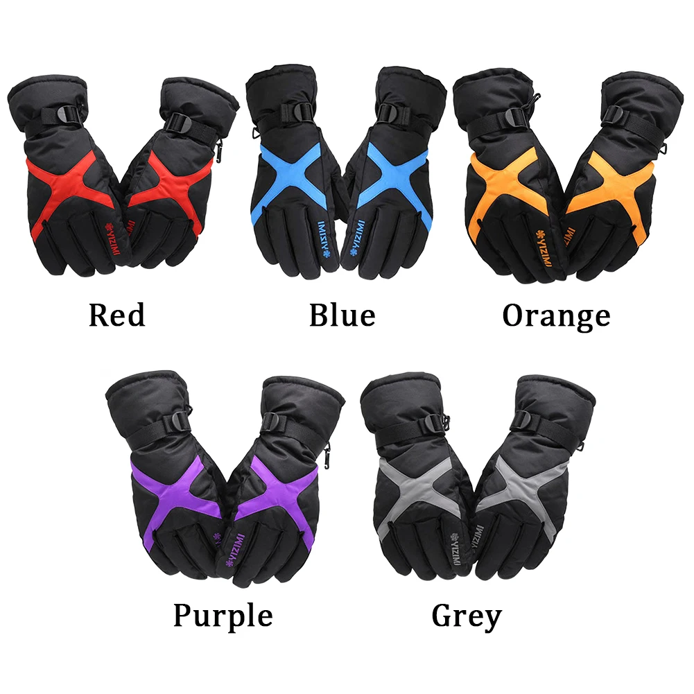 

Men Women Windproof Snowboard Outdoor Anti Slip Thermal Snowmobile Winter Ski Gloves Keep Warm Waterproof Motorcycle Full Finger