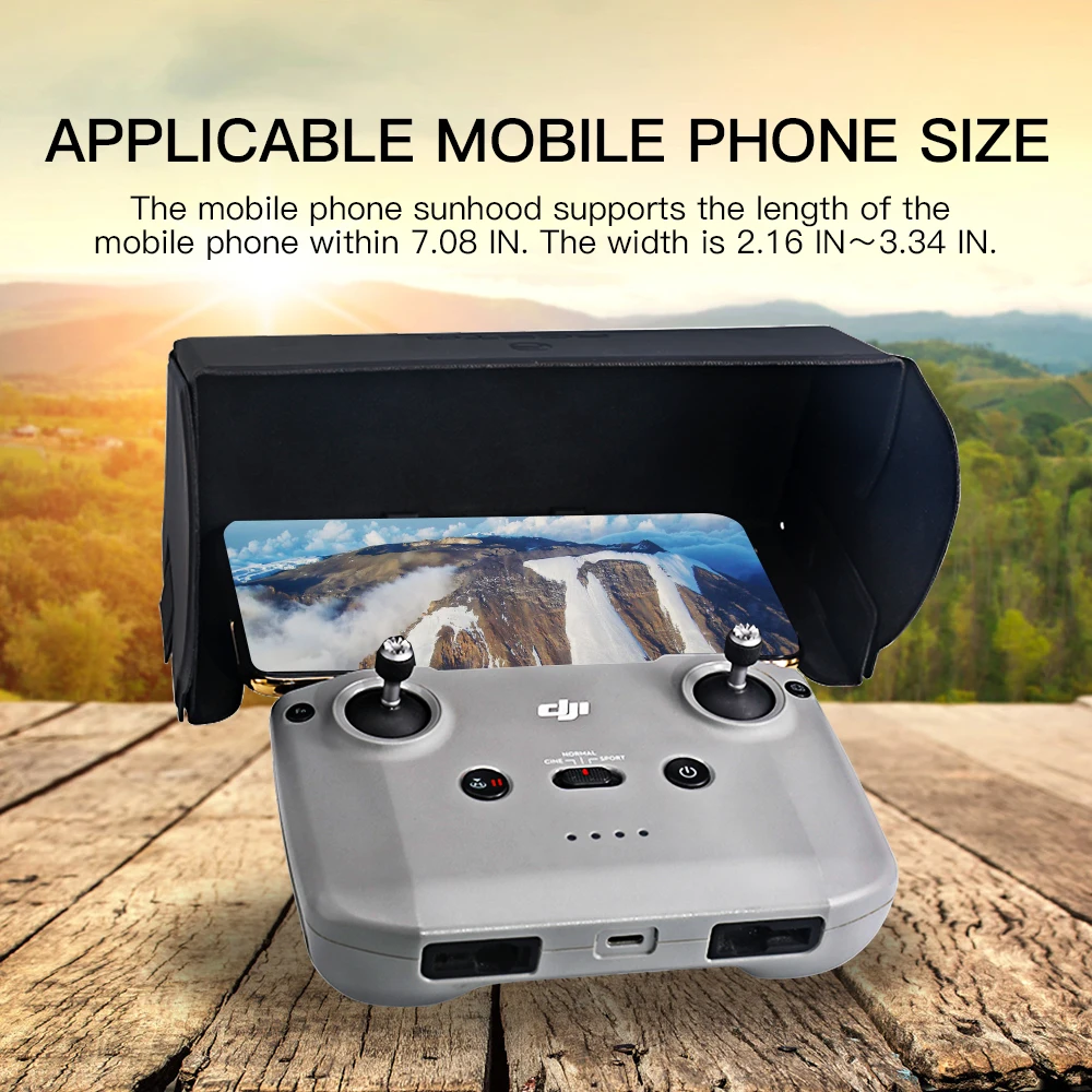 

Suitable For DJI Air 2S/Mavic Mini 2 /Air 2 Drone Remote Control Hot Pressing Process Magnetic Suction Hood Drone Accessories