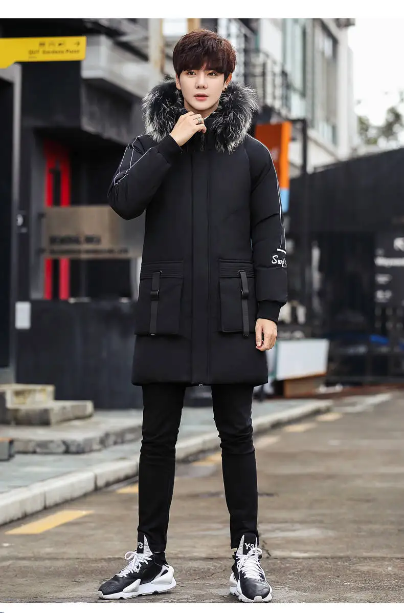 

Men's youth winter thick coat down jacket