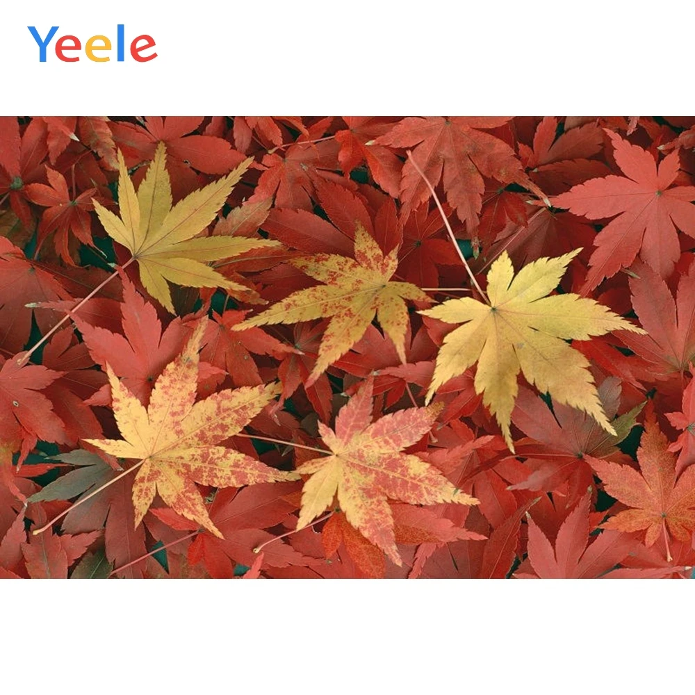 Осенний Виниловый фон Yeele с изображением кленовых листьев для фотосъемки