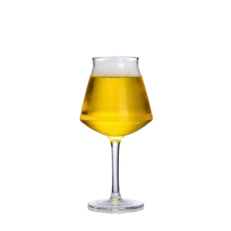 

long stem lead free Beer Goblet Steins tulip wine glass beer cup