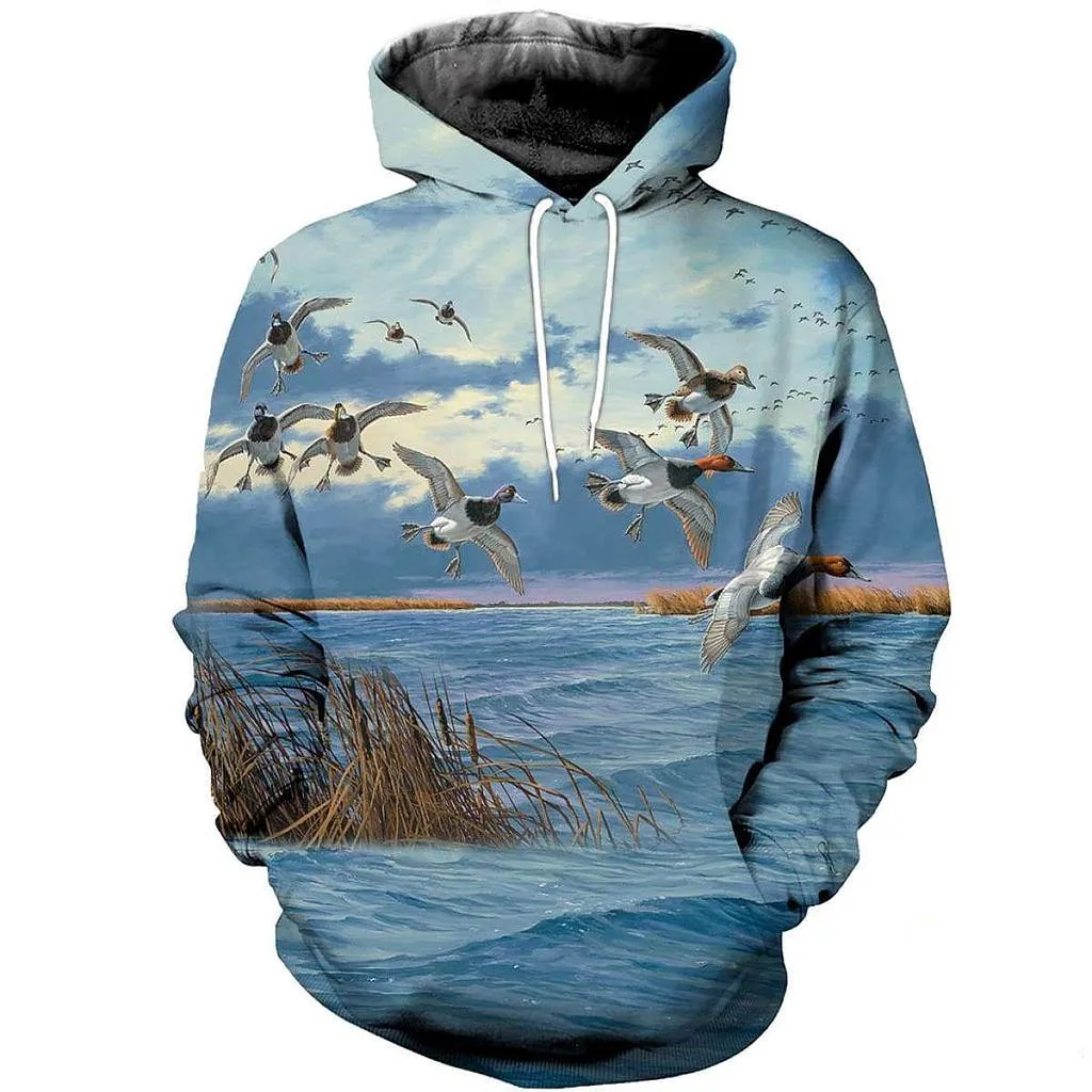 

3D All Over Printed Duck Art Hoodies Unisex Hip Hop Sweatshirt Casual Harajuku Jackets L319