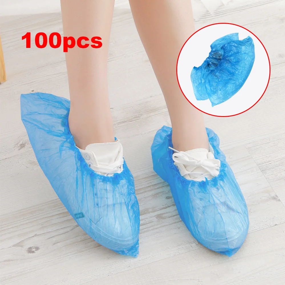 100 шт одноразовые пластиковые толстые уличные дождливые день ковер Чистящая