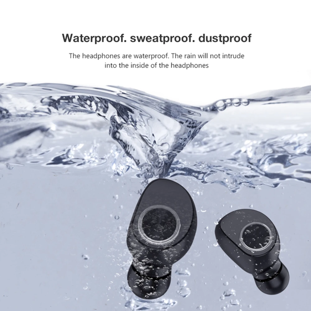 

Bluetooth Earphones True Wireless earphones 5.0 TWS in-Ear Earbuds Waterproof Mini Headset 3D Stereo Sound Sport Earphone