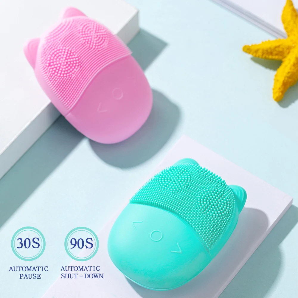 Ультразвуковая электрическая щетка для чистки лица мытья USB Вибрация очиститель