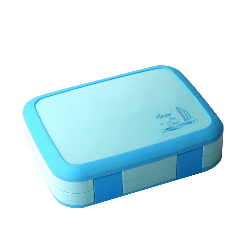 Портативный Ланч бокс для микроволновки несколько сетки Bento Box школьников дети