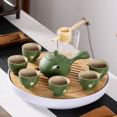 Керамический чайный набор для дома Меламиновый поднос хранения чая в японском