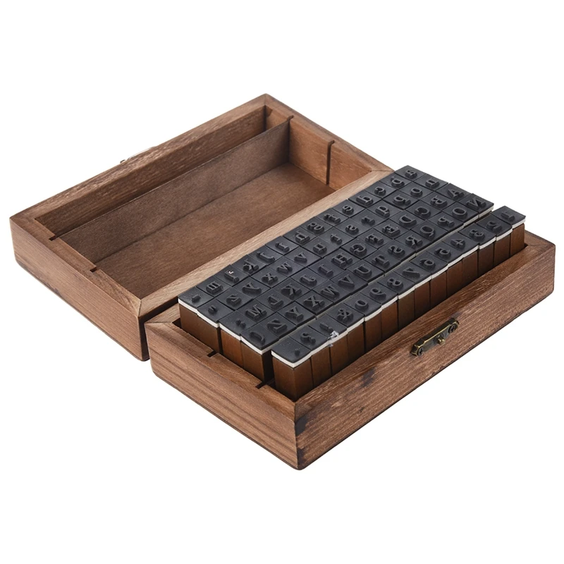 Упаковка из 70 шт набор резиновых штампов винтажная деревянная Коробка Чехол