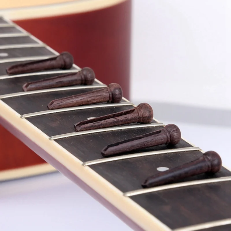 NEW 6pcs палисандр гитара для порожка концевое набор|Детали и аксессуары гитар| |