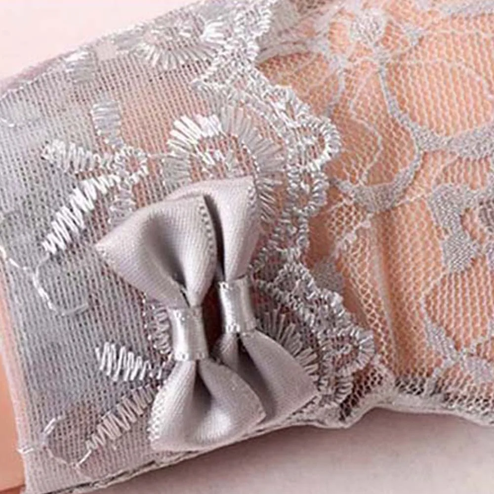 Женские нескользящие кружевные перчатки уличные для защиты от солнца с