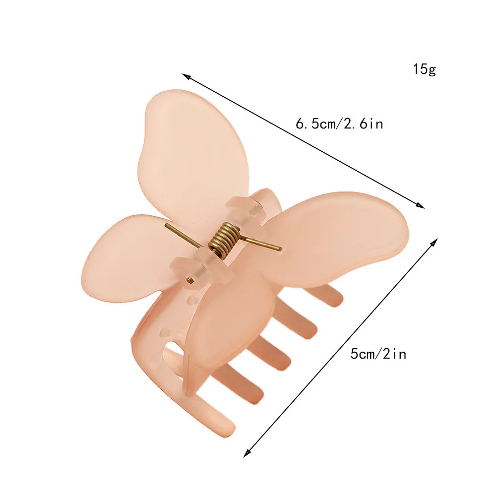 

Butterfly Hairpins Fairy Geometric Acrylic Acetate Hairclip Girls Women Hair Claws Transparent Clip Hair Accessories Barrettes