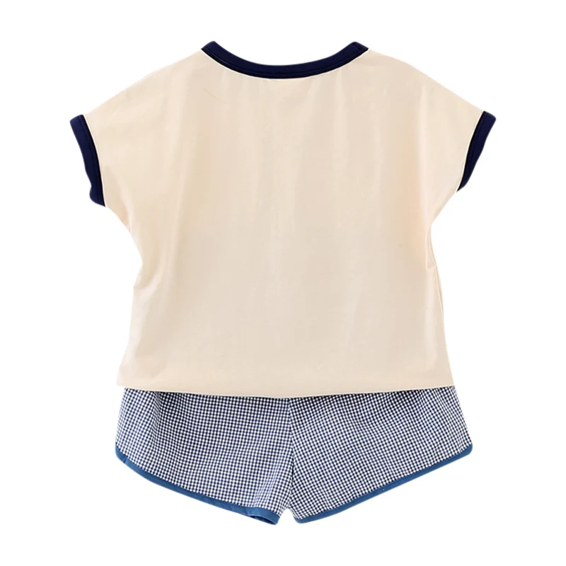 

Summer Baby Girls Clothes fashion girls short sleeve cartoon printed T-shirt+shorts pants suit New 2pcs
