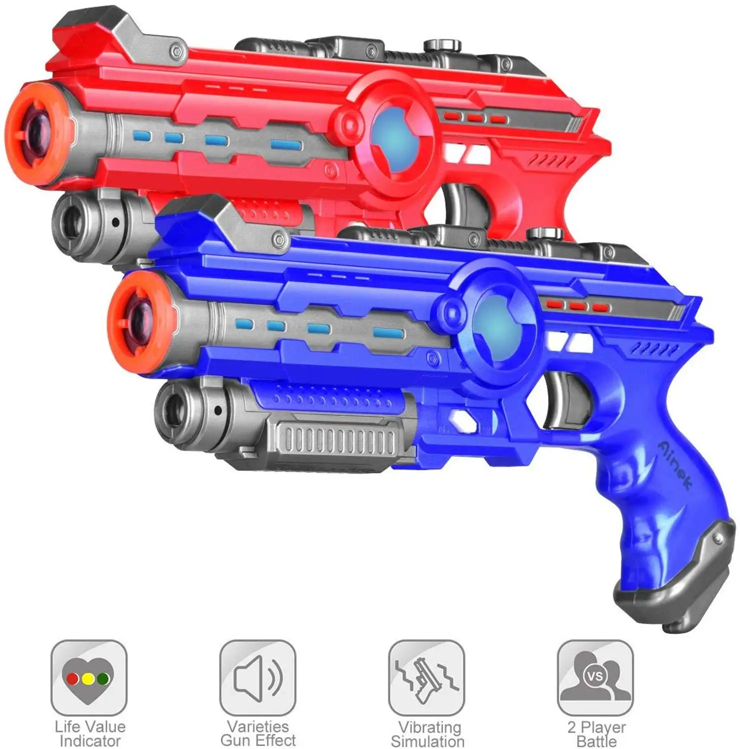 Инфракрасный лазер CS Электрический пистолет со вспышкой звуковой эффект Боевой