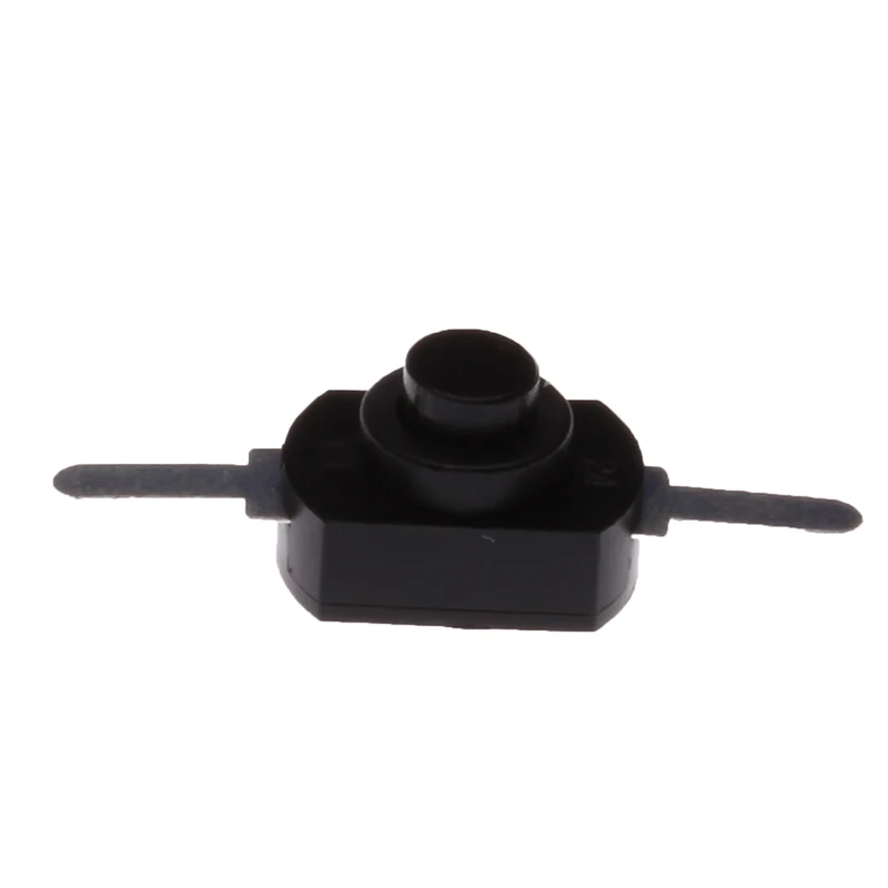 

10X 1A 30V DC 250V Black Latching On Off Mini Torch Push Button Switch New