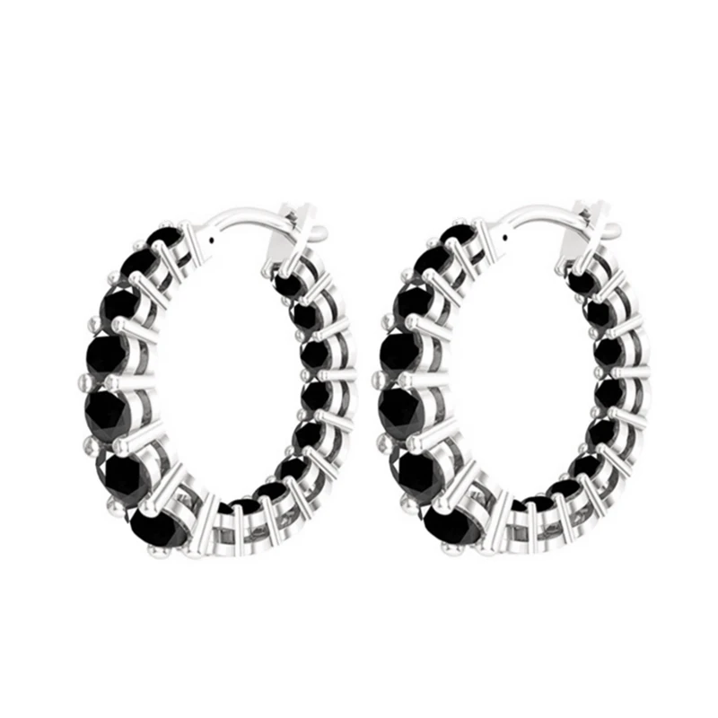 

Earings Fashion Jewelry 2021 Earrings Black Stone Hoop Earrings Earings Women Earrings Black Earrings Gothic Accessories