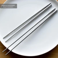 stainless steel public chopsticks fried hot pot long chopsticks nordic matte wire drawing restaurant cooking supplies