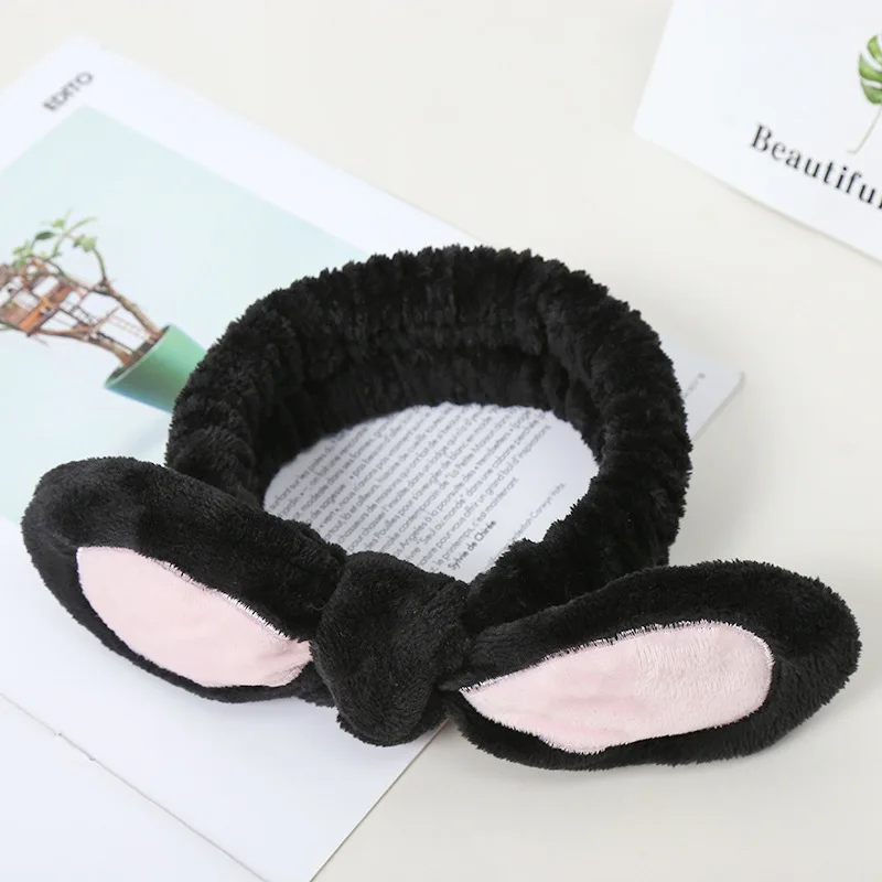 Новинка модный фланелевый мягкий бантик ободок с кроличьими ушами для женщин