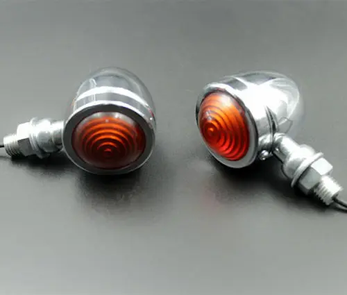 Пара поворотников для мотоциклов световой индикатор мигалка Кафе Racer Harley Honda CBR