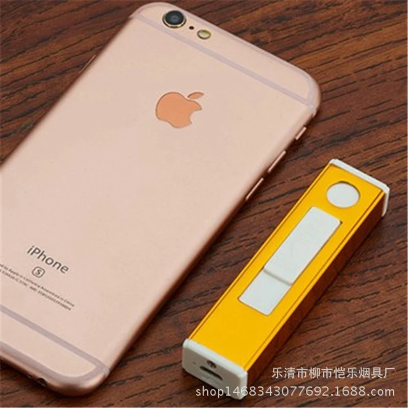 Электронная беспламенная USB перезаряжаемая Зажигалка Ветрозащитная двойная