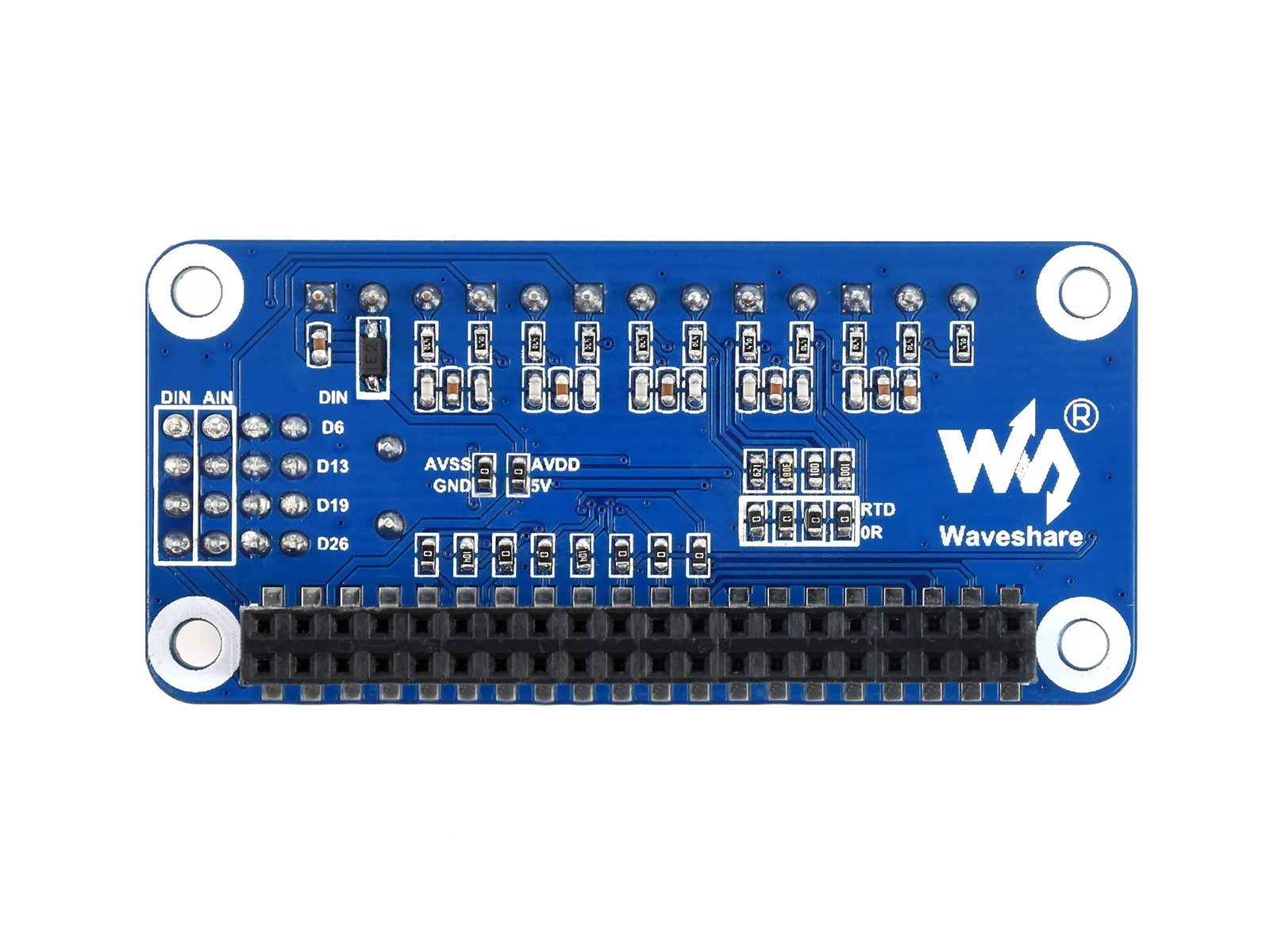 Высокоточная AD HAT для Raspberry Pi ADS1263 10-канальный 32-битный АЦП совместим с Series и Jetson Nano