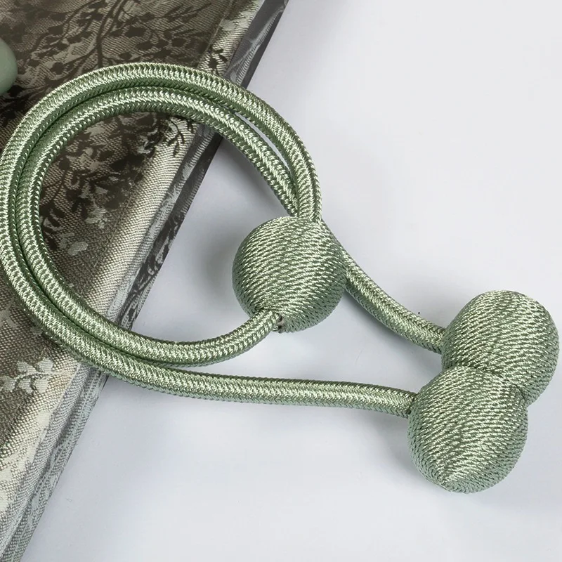 

Curtain Tie Rings Buckles Magnetic Curtain Tie Rope Ball Holdbacks Winding Buckle Clips Home Curtain Decoration Accessories