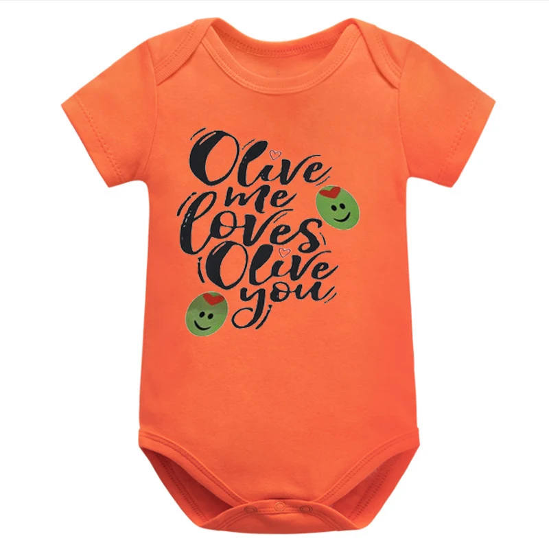 

Olive Baby Clothes Girl Olive Me Love Olive You Mommy and Me Clothes Cute Baby Funny Matching Family Outfits Fashion Letter