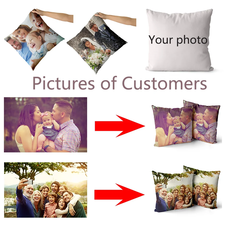 Пользовательские фото наволочка декоративные индивидуальный чехол для подушки