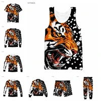 vitinea new 3d full print tiger t shirtsweatshirtzip hoodiesthin jacketpants four seasons casual w01