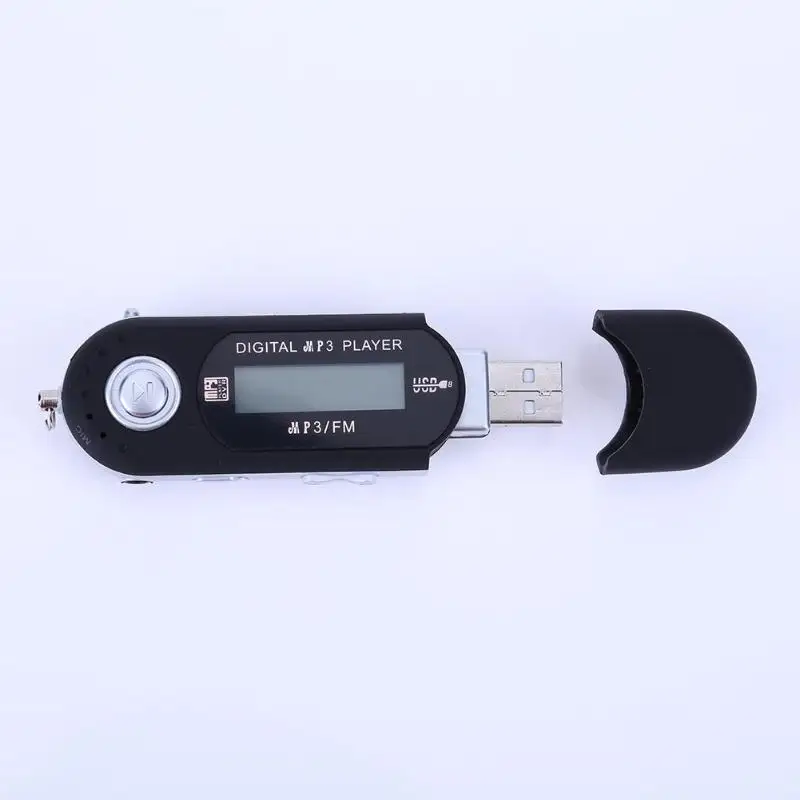 Портативный USB MP3 музыкальный плеер цифровой ЖК-экран fm-радио черный синий плеер