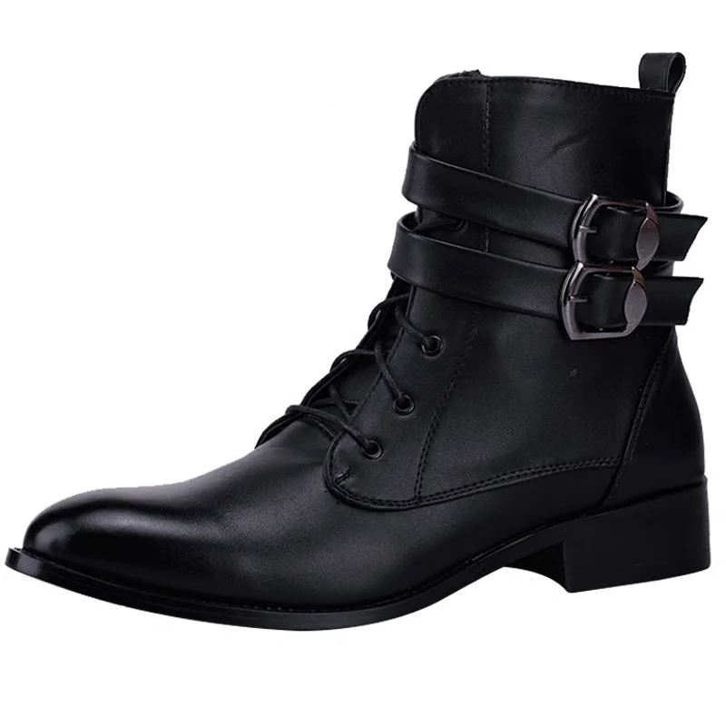 Мужские ботильоны из натуральной кожи уличные рабочие ботинки для снежной