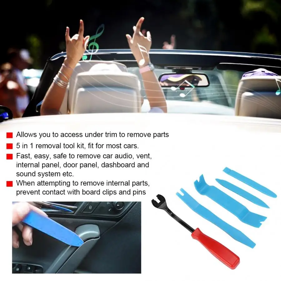 Шипы для шин 5 в 1 автомобильный навес зажим кузова отделка панели Монтажный набор