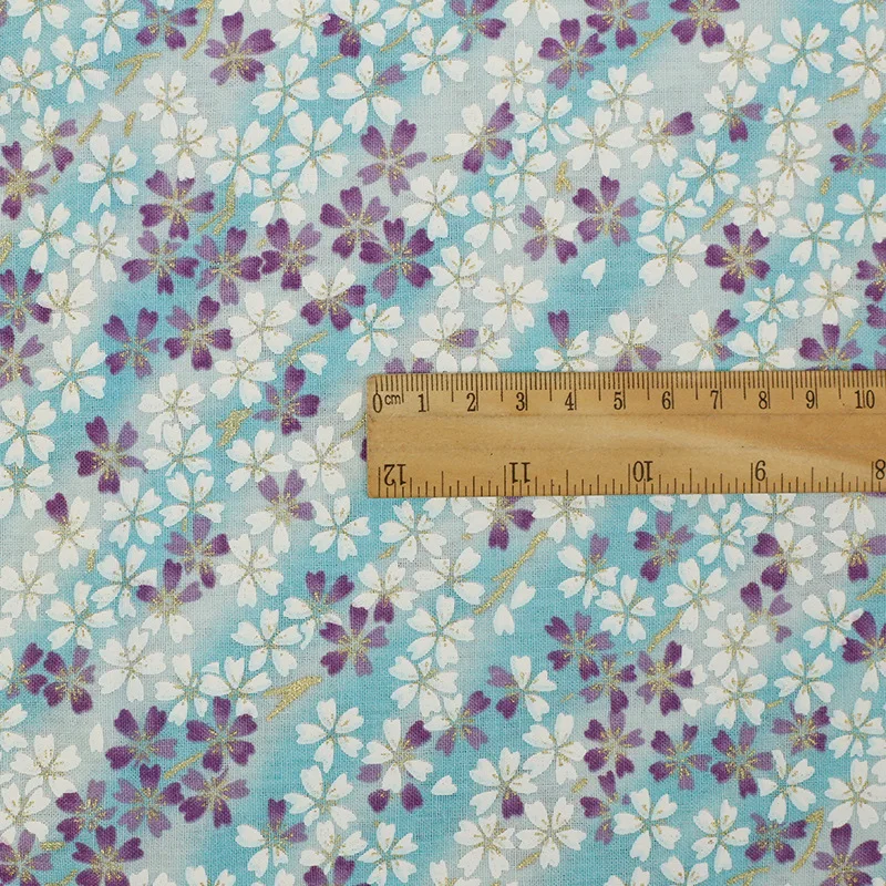 Фототкань бронзовая хлопчатобумажная для шитья кимоно в японском стиле материал