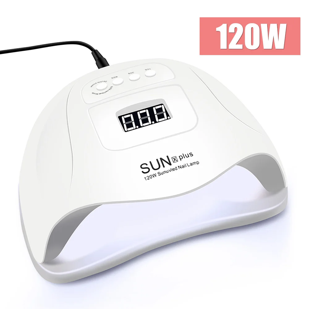 Маникюрный набор из 10 предметов гель-лаков для ногтей с машинкой маникюра 120 Вт УФ