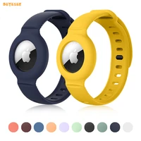 fashion soft silicone strap for apple airtags smartwatch anti scratch lightweight wristband replacement bracelet accessories