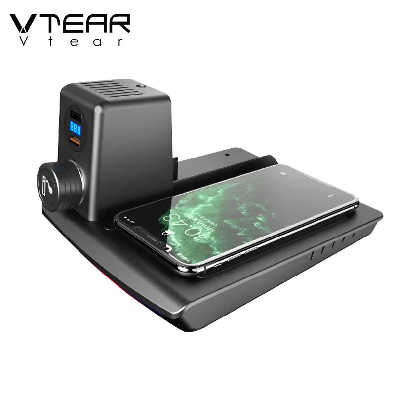 

Car QI Wireless Charger For Honda Accord Inspire 10th Accessories Interior Modification 15W Fast Phone Charging Plate 2018-2021