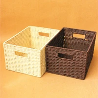 iving room coffee table weave basket fuji editing storage box without cover magazine storage organizer basket weaving