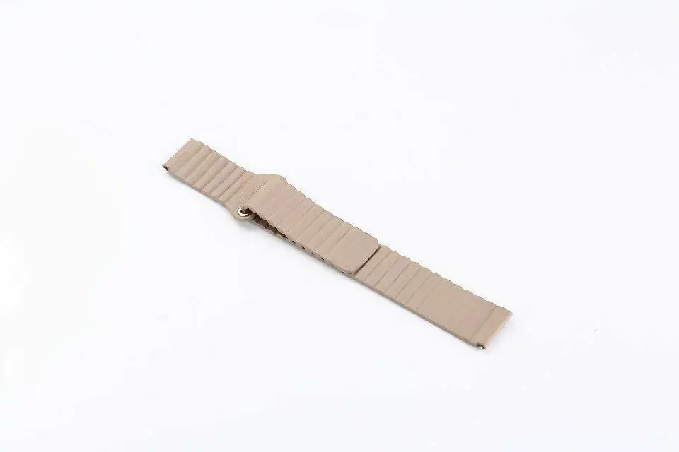 Khaki 22 мм ремешок для часов из натуральной кожи с магнитным замком для samsung gear S3 Frontier/Classic - Цвет ремешка: Khaki