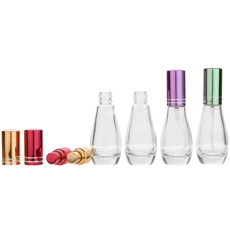Модный стеклянный парфюмерный атомайзер MUB 12 мл с металлической крышкой|perfume oil