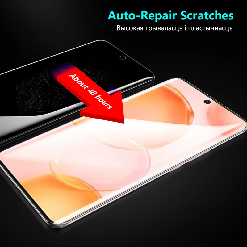 Pel&iacute;cula transparente de hidrogel para Honor 50 60 pro, protector de pantalla 3D, pel&iacute;cula trasera curva para Honor 50 lite SE, no vidrio templado, 3 uds.-2