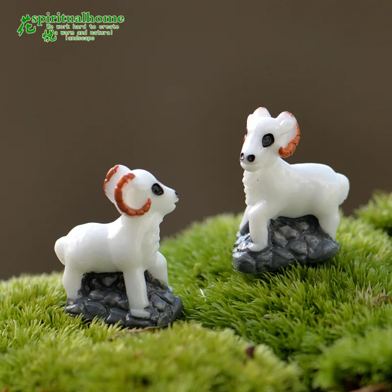 Фигурки Милых птиц 2 шт. имитация козы Миниатюрные модели овец фигурки