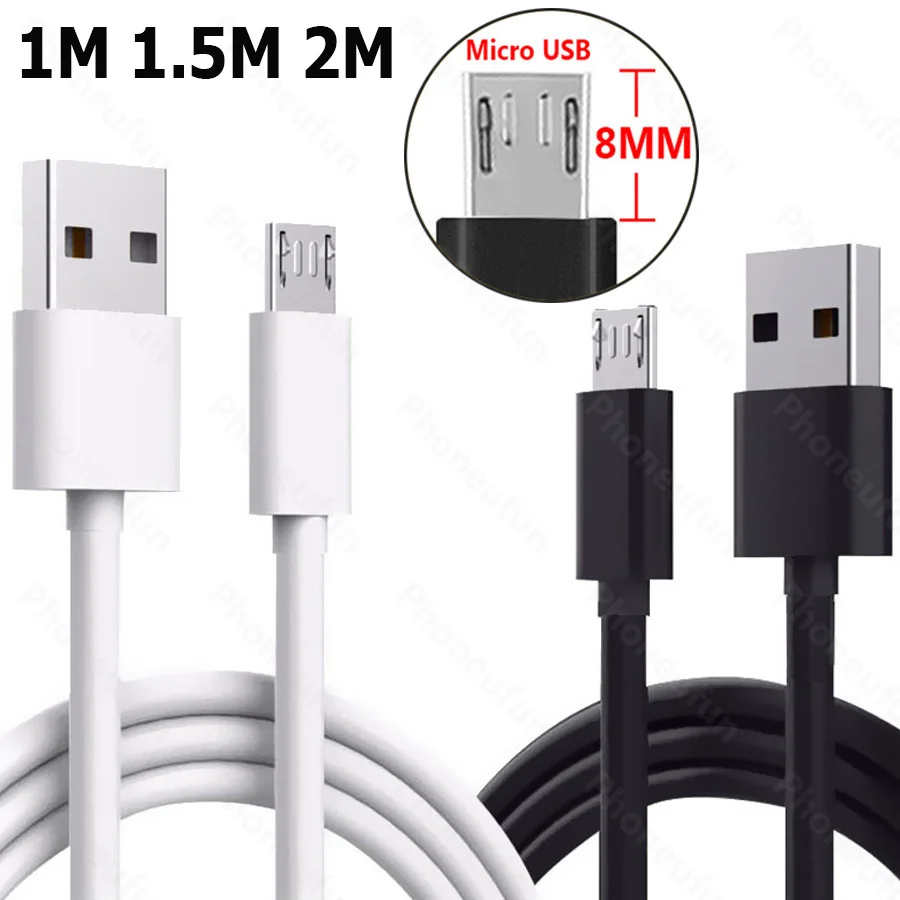 1 м/1 5 м/150 см/2 м/200 см 8 мм длинный кабель Micro USB для зарядки и передачи данных 2A Oukitel