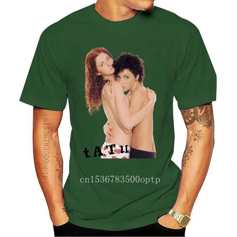 

t.A.T.u. TATU HUG Russian Pop Rocker Julia Volkova Lena Katina White T-Shirt