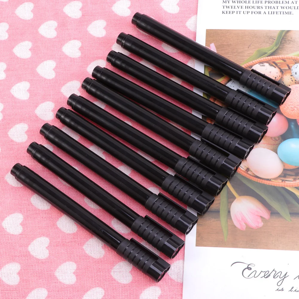 

10pcs Money Counterfeit Detector Pens Markers Banknote Cash Tester Currency Checker Blacklight Pen for Fake Money Bill Detection