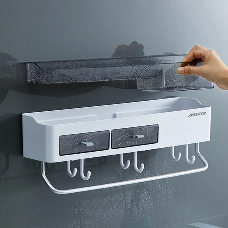 

MUSAMBAN Bathroom Shelf Organizer Rack Shampoo Cosmetic Towel Storage Rack Kitchen Holder Household Items Bathroom Accessories
