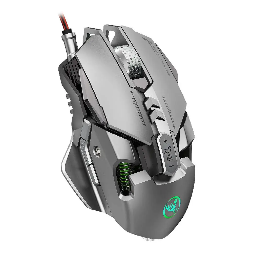 

J800 Gaming Mouse Mechanical Macro Definition USB Plug and Play Wired Mouse 7 Buttons Up to 6400 DPI RGB Backlight for PC Laptop